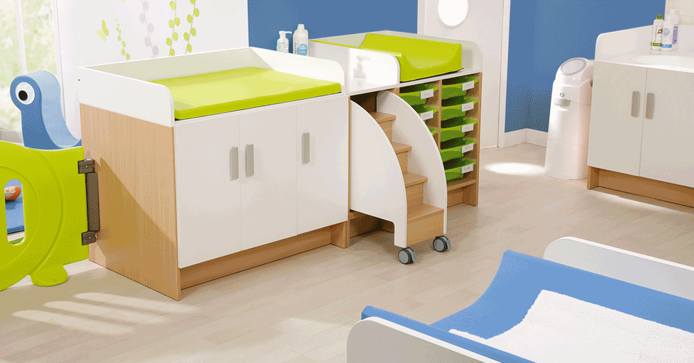 La nouvelle collection Wesco : mobilier de change Kazéo