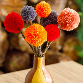 Bouquet de pompons